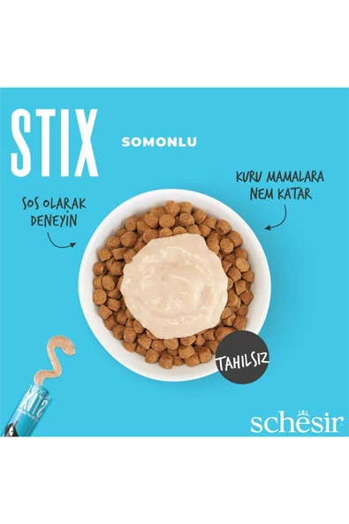 SCHESİR STİX SOMONLU KEDİ ÖDÜL MAMASI 6X15 GR - 6