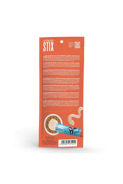 SCHESİR STİX SOMONLU KEDİ ÖDÜL MAMASI 6X15 GR - 4