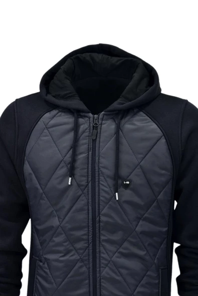 Erkek Kapitone Modelli Kapüşonlu Mont BGL-ST04146 - Resim 5