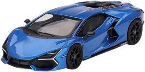 Mini GT 748 Lamborghini Revuelto Blue Eleos LHD Model Araba - 3
