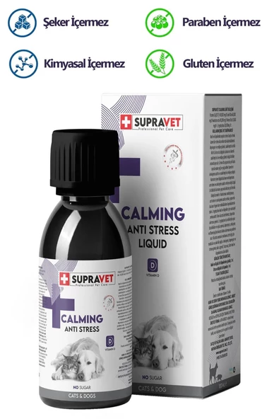 Anti Stress Kedi Ve Köpekler İçin Sıvı Sakinleştirici Damla 100ml