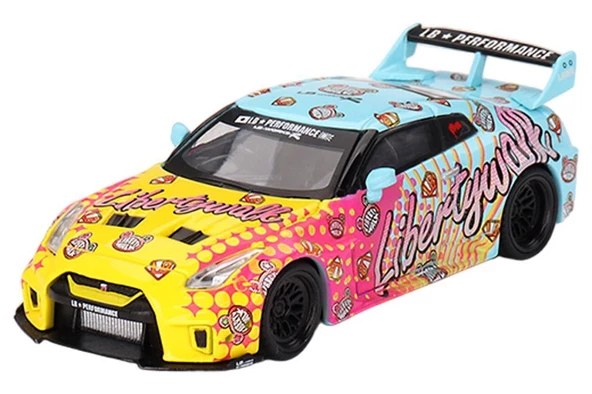 Mini GT 742 LB WORKS GT Nissan 35 GT-RR Ver.1 LBWK KUMA LHD Model Araba