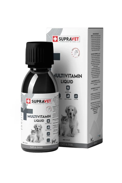 MultiVitamin Sağlığı Kedi ve Köpekler İçin Sıvı Damla 100ml