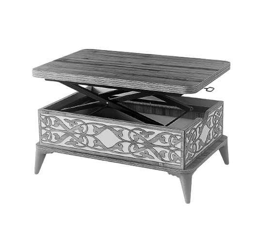 Zerenland114 Akıllı Sehpa 3 Kademeli 6 Farklı Fonksiyonlu Sihirli Sehpa - Resim 3