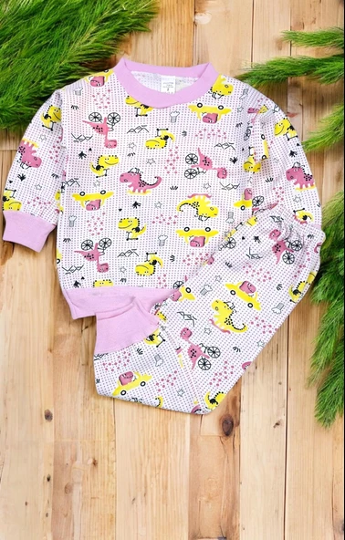 Dino Kız Bebek Pijama Takım