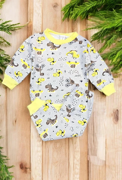 Dino Erkek Bebek Pijama Takım