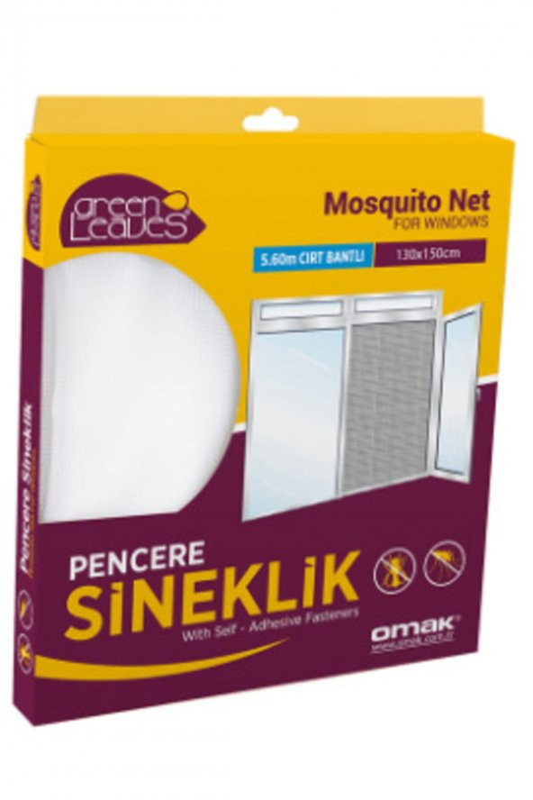 OMAK Greenleaves Pencere Sinekliği 130x150 Cm 2 Paket - 2