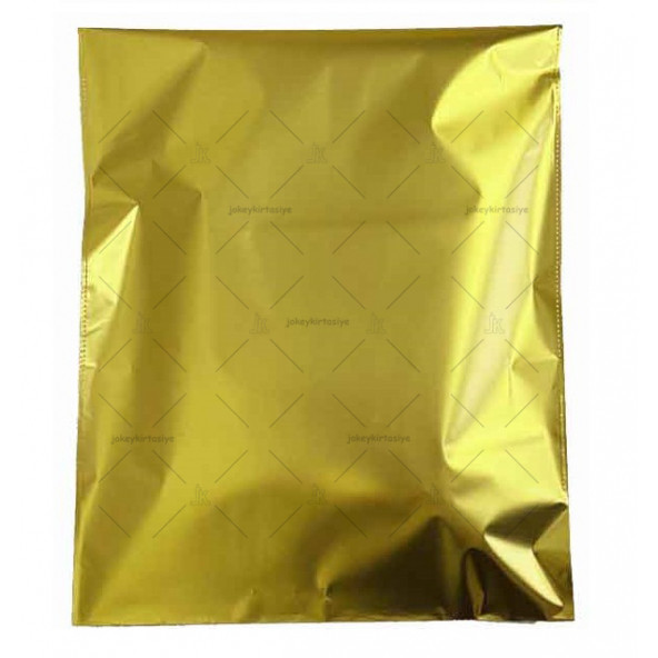 Mat Metalize En: 7cm X BoY: 9cm Bantlı ALTIN-DORE Hediye PAKETİ (20 Adet)