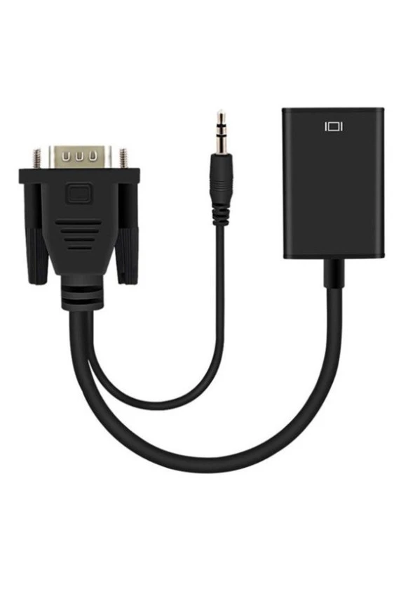 Concord VGA to HDMI CABLE + AUX VGA Dönüştürücü Adaptör HTV