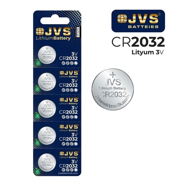 Jvs CR2032 Düğme Pil 5 ADET - Resim 2
