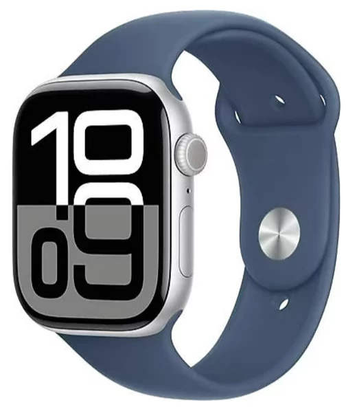 Apple Watch Series 10 GPS 46 MM Alüminyum Kasa Spor Kordon S/L Akıllı Saat Kot Rengi (Apple Türkiye Garantili)