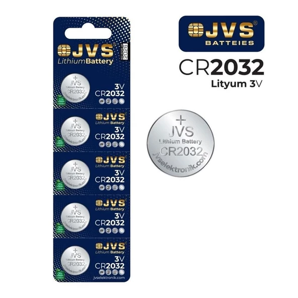 Jvs CR2032 Düğme Pil 5 ADET