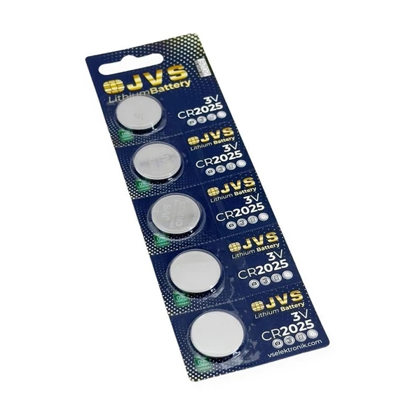 Jvs CR2025 Düğme Pil 5 ADET - 2