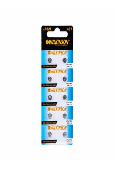 wılkınson AG1 LR621 364A 1.5V Alkalin Pil 10 ADET - 2