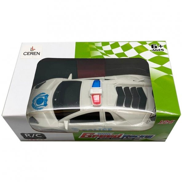 Ctoy Oyuncak Uzaktan Kumandalı Yarım Fonksiyonlu Polis Arabası 1:24 ürün görseli