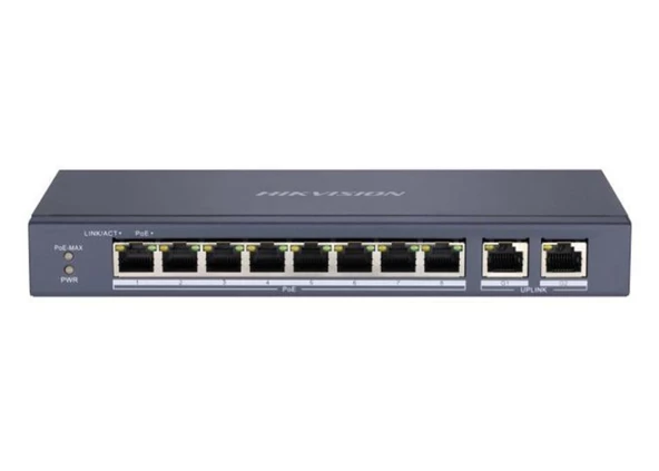 HIKVISION DS-3E0310P-E/M 8XFE+2XFE 65W POE SWİTCH