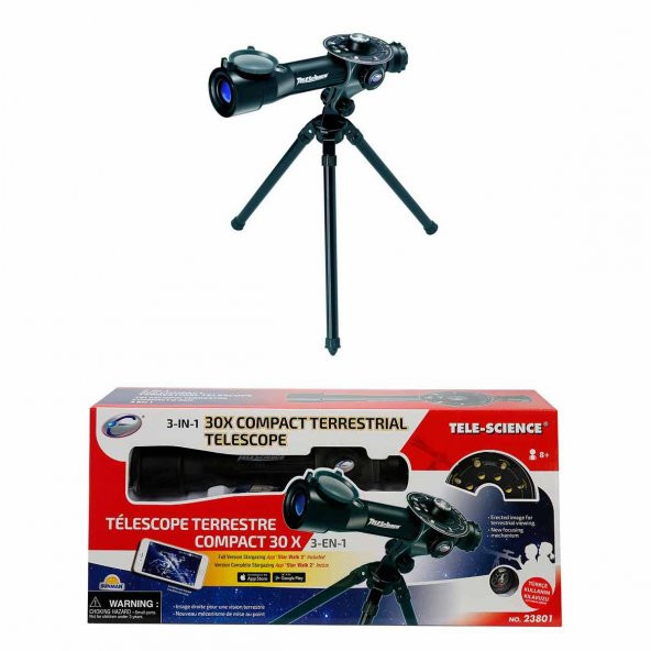 Sunman Teleskop Set Bilim 3 In 1 30/30 MM.Ort.23801