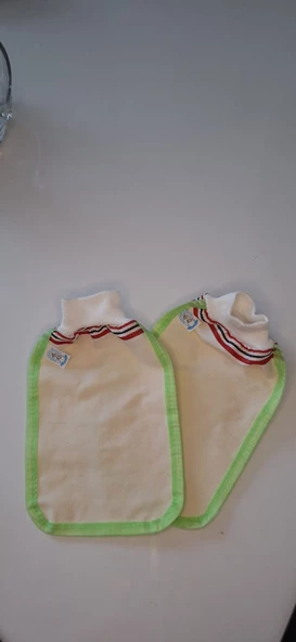 EKER-YEŞİL BİYELİ HIZLIGİY KESE SETİ-2 ADET KESE-LASTİKLİ KESE- BANYO VE DUŞ KESESİ-STANDART KESE - 3