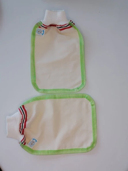EKER-YEŞİL BİYELİ HIZLIGİY KESE SETİ-2 ADET KESE-LASTİKLİ KESE- BANYO VE DUŞ KESESİ-STANDART KESE - 8