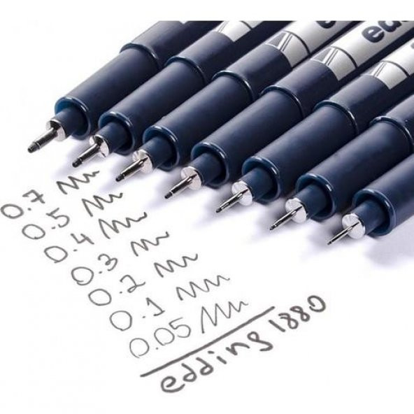 EDDING TEKNIK CIZIM KALEMI 0.2 MM SIYAH 1880 - 2