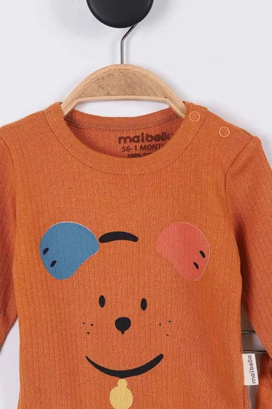 Animal Desenli Müslin Erkek Bebek Hastane Çıkışı Bebek Kıyafetleri Yenidoğan Hastane Çıkış Seti 4 lü - 9