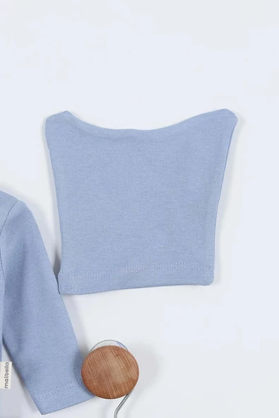 Tavşan Desenli Erkek Bebek Hastane Çıkışı Bebek Kıyafetleri Yenidoğan Hastane Çıkış Seti 4 Müslin - 7