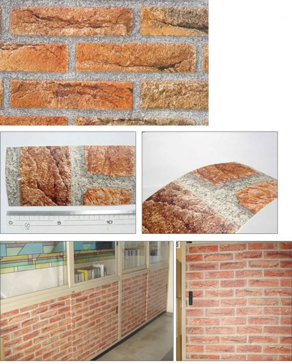 D-c-fix 346-0221 Tuğla Desen Kendinden Yapışkanlı Folyo - 2