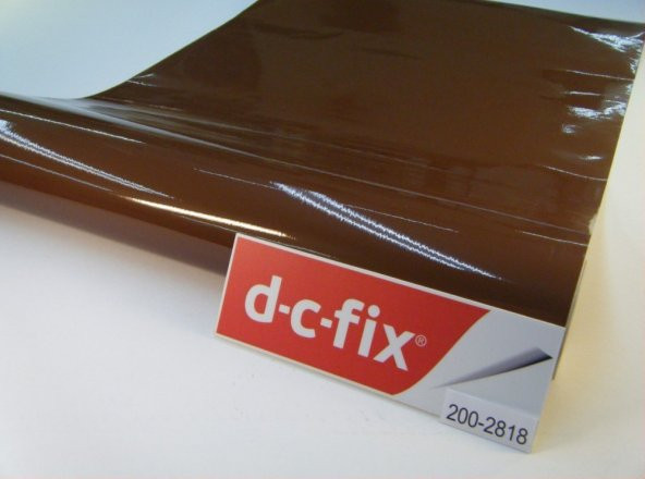 D-c-fix 200-2818 Düz Parlak Kahverengi Yapışkanlı Folyo