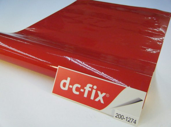 D-c-fix 200-1274 Düz Kırmızı Parlak Yapışkanlı Folyo