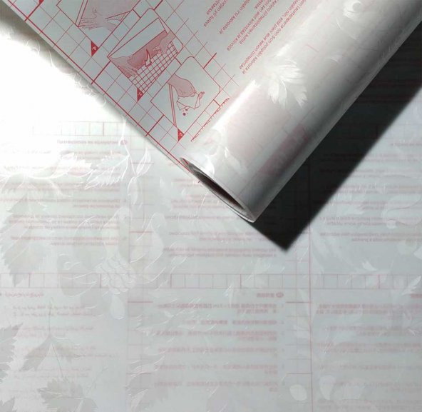 D-c-fix 346-8325 Çiçek Desen Transparan Yapışkanlı Folyo (67,5cm x 1mt) - 8