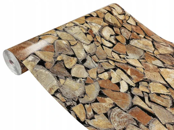 D-c-fix 346-0493 Ağaç Kütük Desen Yapışkanlı Folyo (45cm x 1mt)