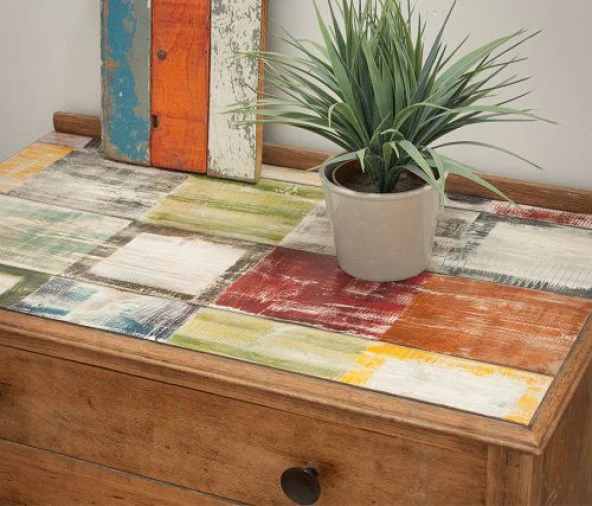 D-c-fix 346-0576 Bahia Rengarenk Ahşap Desen Yapışkanlı Folyo - Resim 4