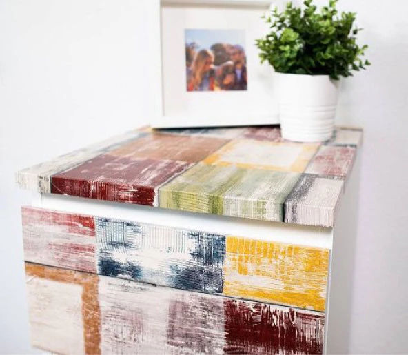 D-c-fix 346-0576 Bahia Rengarenk Ahşap Desen Yapışkanlı Folyo - Resim 6