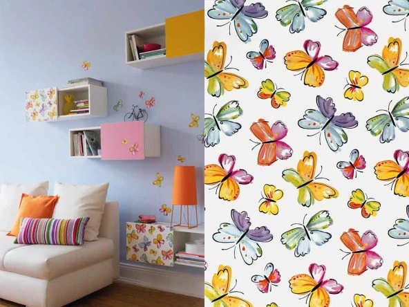 D-c-fix 346-0377 Kelebek Desen Dekoratif Yapışkanlı Folyo - 4