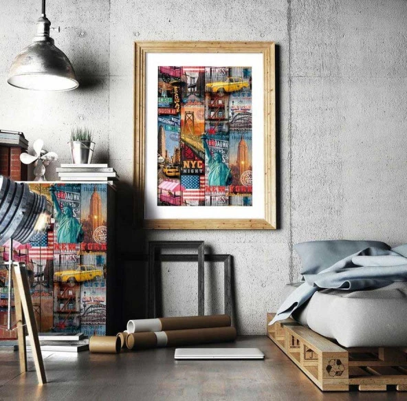 D-c-fix 346-0661 New York Pop Art Kendinden Yapışkanlı Folyo - 8