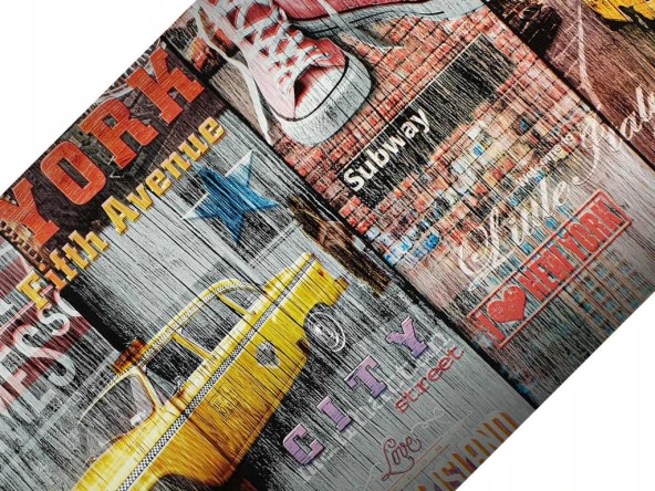 D-c-fix 346-0661 New York Pop Art Kendinden Yapışkanlı Folyo - 9