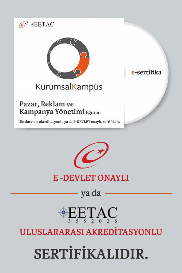 Pazar, Reklam ve Kampanya Yönetimi Eğitimi - Resim 2