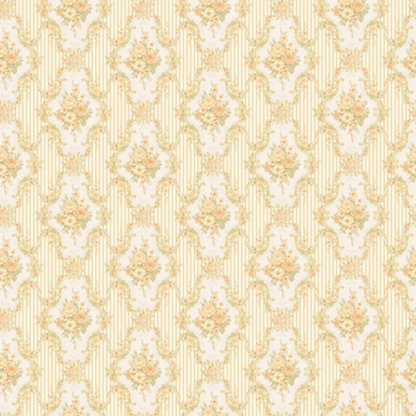 Classic 335-A Vintage Damask Desenli Duvar Kağıdı - 2
