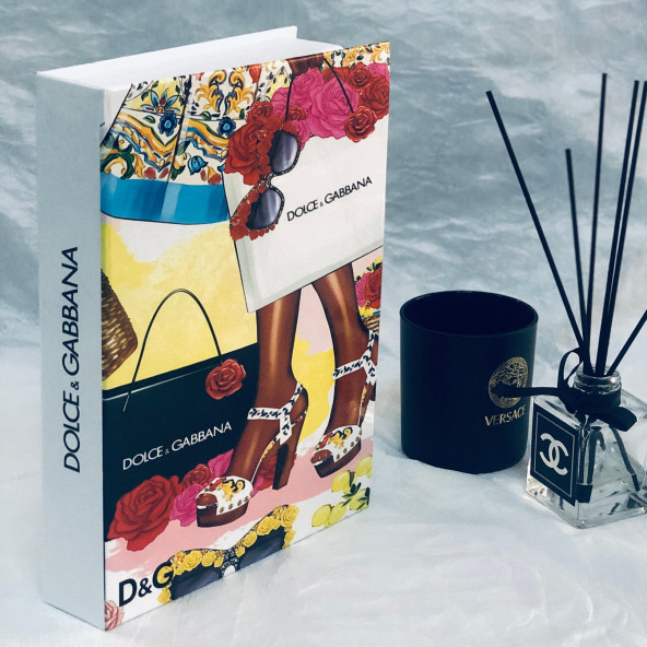 DOLCE & GABBANA OPENABLE DECORATIVE BOOK BOX CARTOON