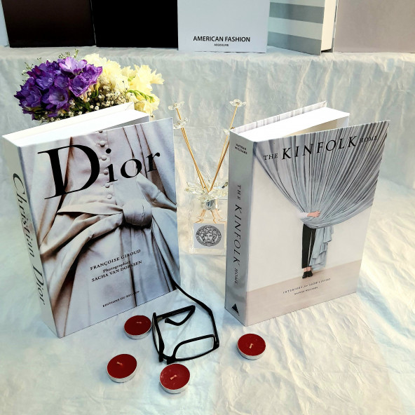 Openable Decorative Book Box, Fashion Fake Books, Home Decor, Set of Two