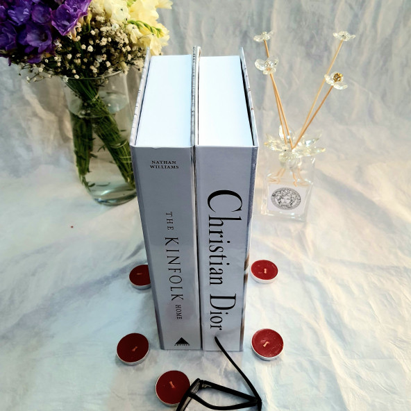 Openable Decorative Book Box, Fashion Fake Books, Home Decor, Set of Two - 3