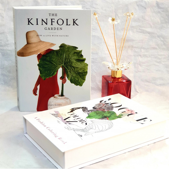 Vogue & Kinfolk Openable Decorative Book Box, Fashion Fake Books, Home Decor, Set of Two - 2