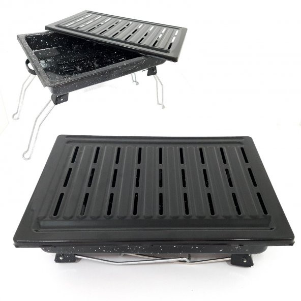 Portatif Katlanır Ayaklı Mangal Orta Boy Piknik Barbekü Mangal