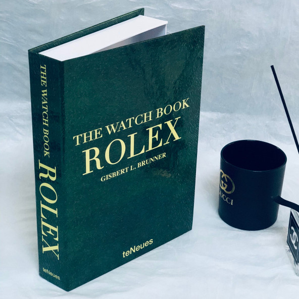 ROLEX OPENABLE DECORATIVE BOOK BOX GREEN