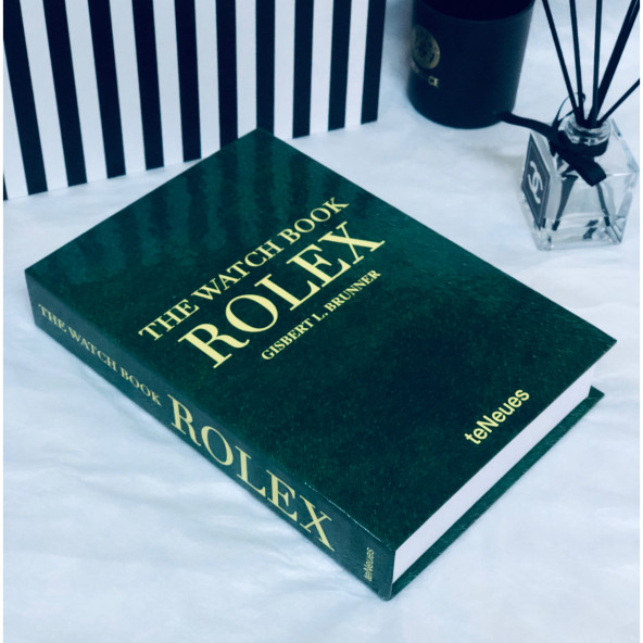 ROLEX OPENABLE DECORATIVE BOOK BOX GREEN - 2