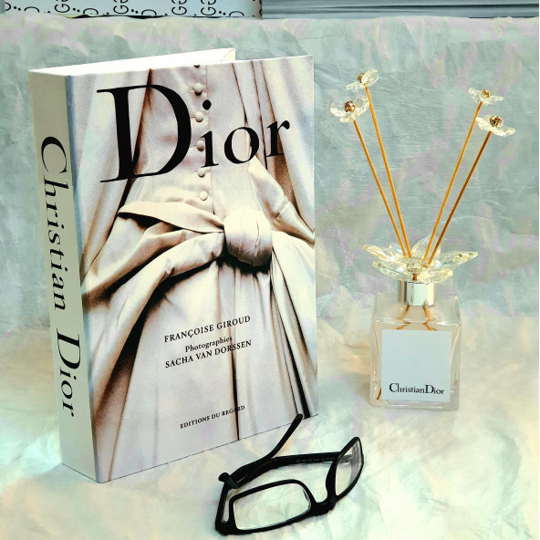 DIOR, Arched, Openable Decorative Book Box, Fashion Fake Books, Home Decoration