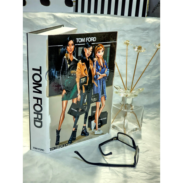 TOM FORD, Cartoon Girls, Openable Decorative Book Box, Fashion Fake Books, Home Decoration