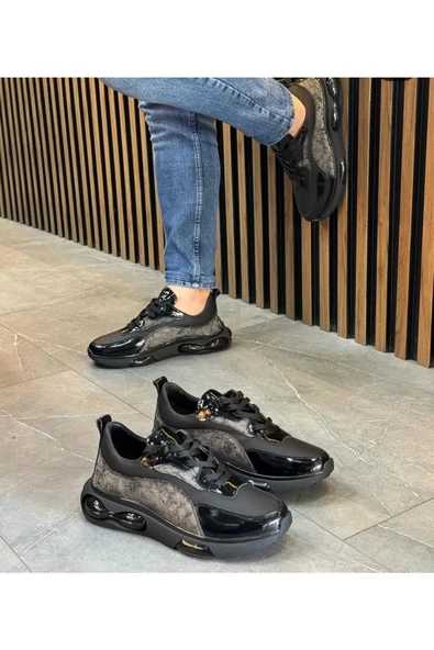 Luizpauloshoes 1061 Garnili Siyah Erkek Sneakers - 2