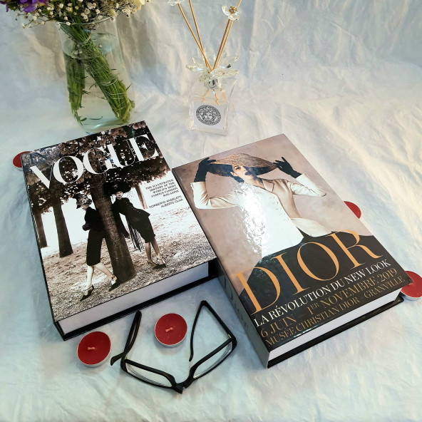 Vogue & Dior, Openable Decorative Book Box, Fashion Fake Books, Home Decor, Set of Two - 3