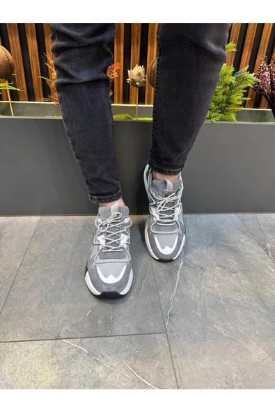 Luizpauloshoes LUİZ PAULO 1095 FÜME ERKEK SPOR SNEAKERS - 3